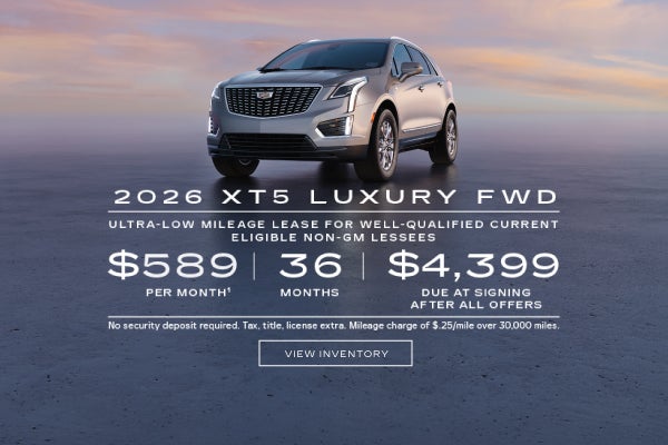 2026 XT5 FWD LUXURY. Ultra-low milege lease current lessee of a 2021 model year or newer GM vehic...